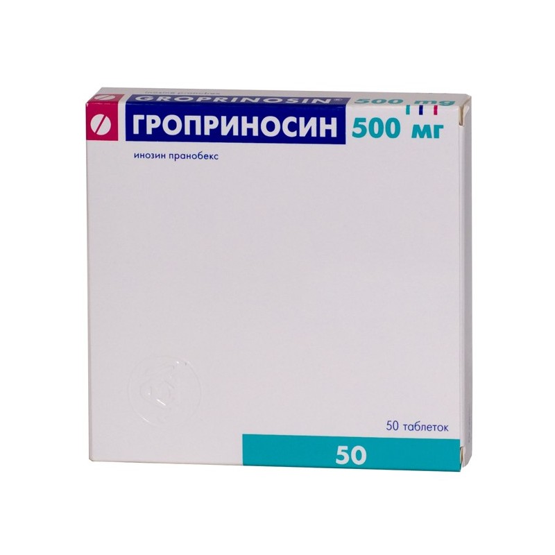 Buy Groprinosin pills 500 mg, 50 pcs