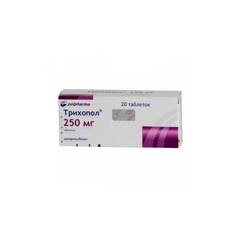 Buy Trichopol pills 250 mg, 20 pcs