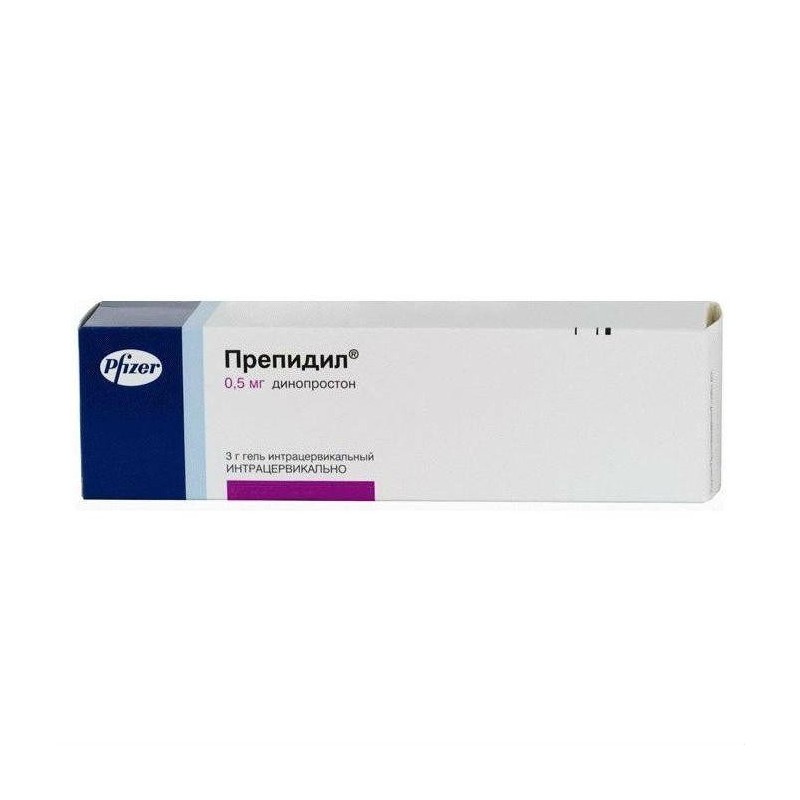 Buy Prepidil gel 0.5 mg/3g syringe with a catheter 1 pc.